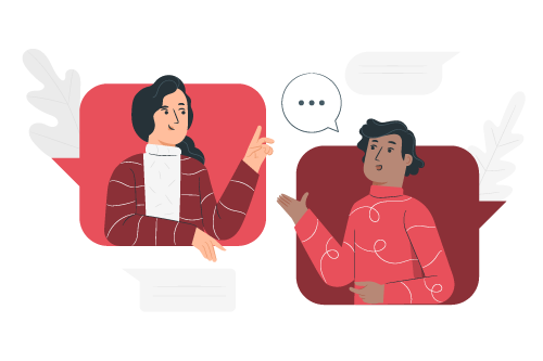 ilustracao conversa