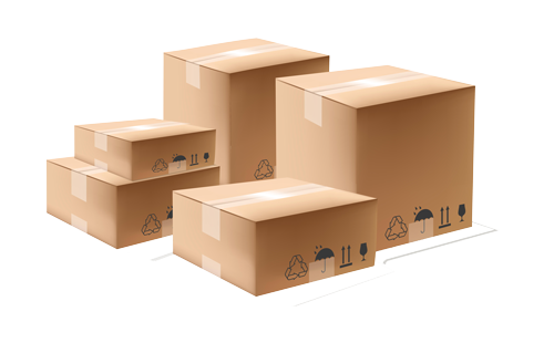 ilustracao dimensoes pacote envios