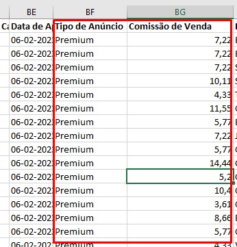 Comissão marketplaces